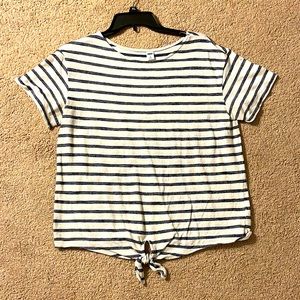Short sleeve striped top
